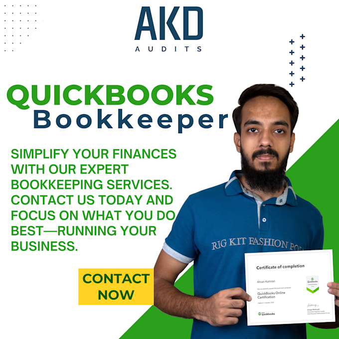 Gig Preview - Be your bookkeeper and do your accounting and bookkeeping in quickbooks online