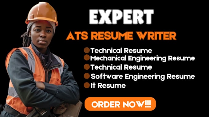 Gig Preview - Write mechanical engineering, sotfware engineer, cyber security,technical resume