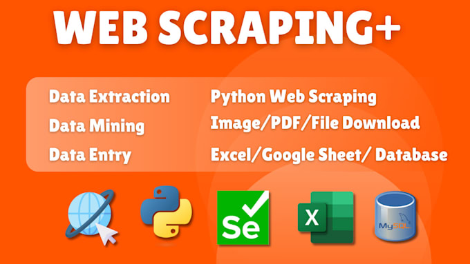 Gig Preview - Do web scraping, data mining, and extraction using python