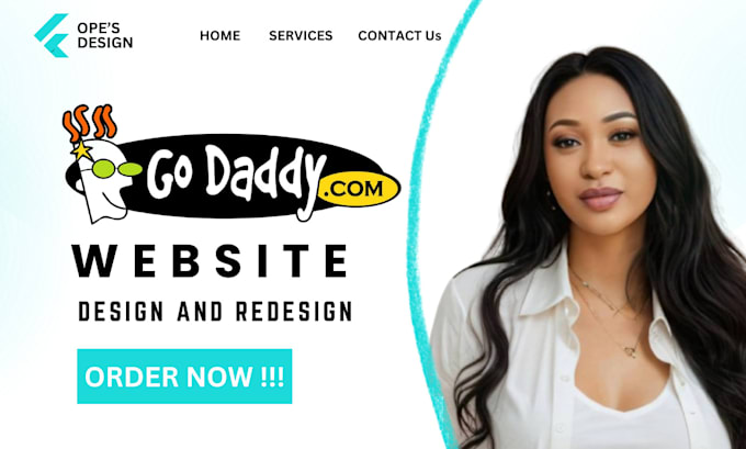 Gig Preview - Godaddy website design godaddy website redesign godaddy website redesign godaddy