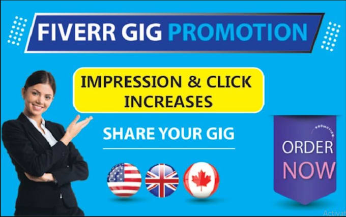 Gig Preview - Carry out fiverr gig promotion to get targeted audience