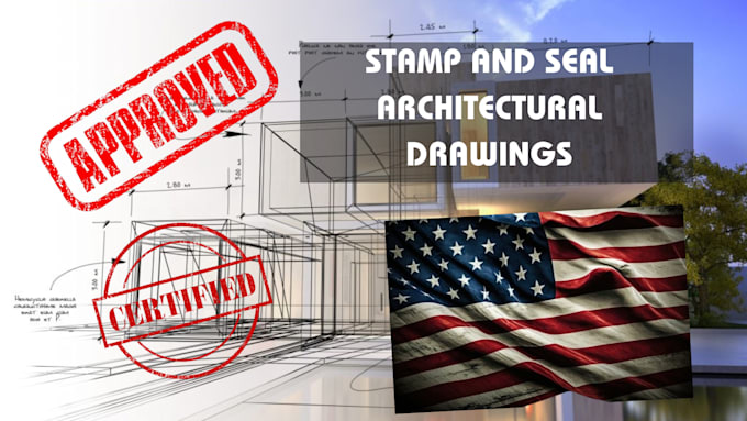 Gig Preview - Stamp, and seal architectural drawings, floor plan, architecture design