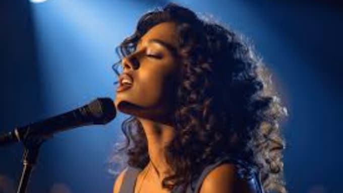 Gig Preview - Be your spanish soulful female singer, songwriter, pop, rnb, rap, blues, soul