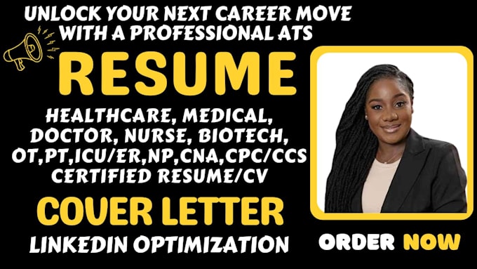 Bestseller - write a medical resume, nurse, doctor, pharmacy, healthcare, register nurse cv