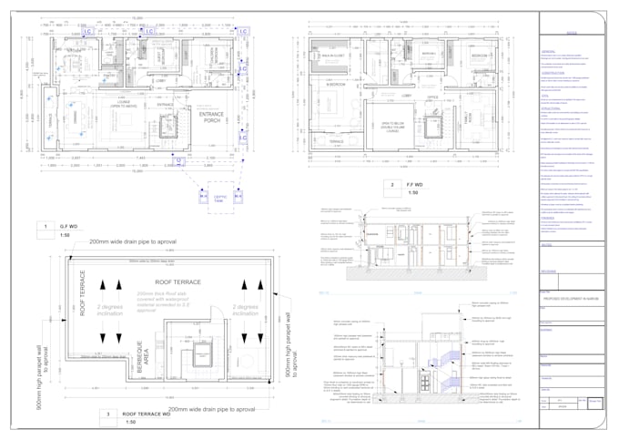 Gig Preview - Draft detailed architectural drawings and blueprints in archicad revit sketchup