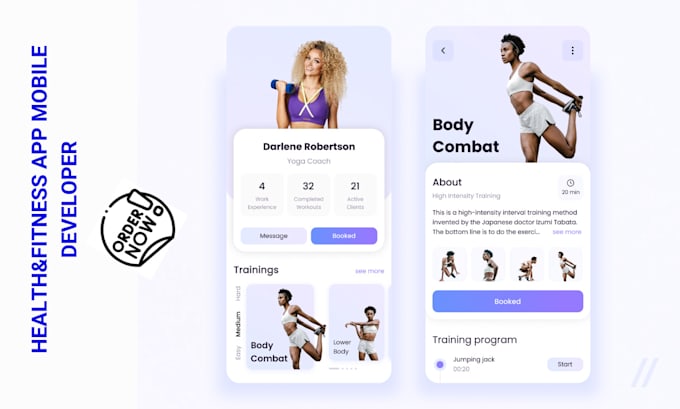 Gig Preview - Do fitness app development gym app fitness website health app workout app design