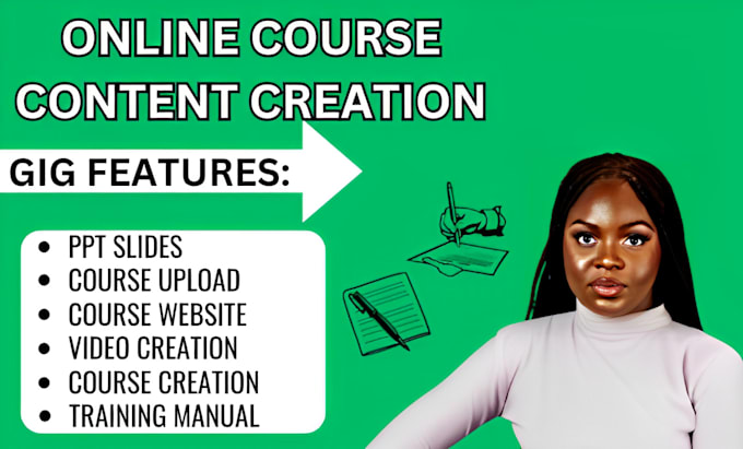 Gig Preview - Create online course content, course creation and elearning course