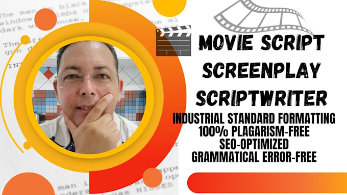 Gig Preview - Be your scriptwriter, screenwriter, movie script, screenplay writer, tv series