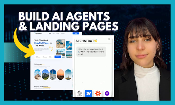 Gig Preview - Build an ai chatbot and landing page for your business