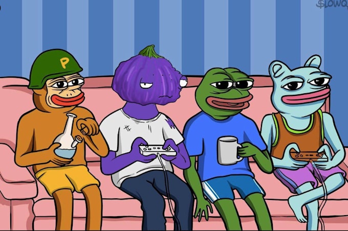 Gig Preview - Draw crypto memecoin art create meme animation funny memes video wojak pepe art