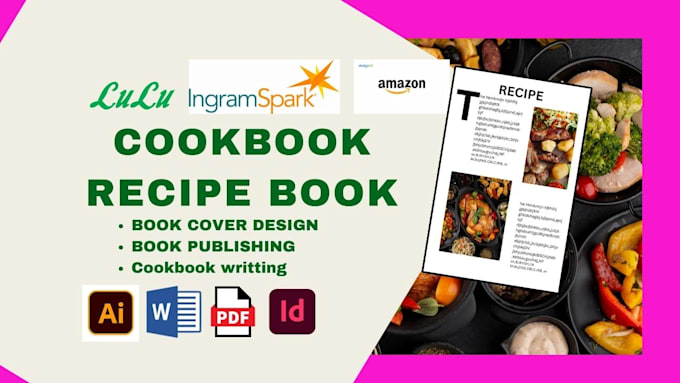 Gig Preview - Format, design recipes cookbook, recipe book, canva ebook design for amazon kdp