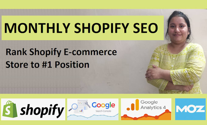 Gig Preview - Do shopify store promotion monthly SEO service, shopify dropshipping marketing