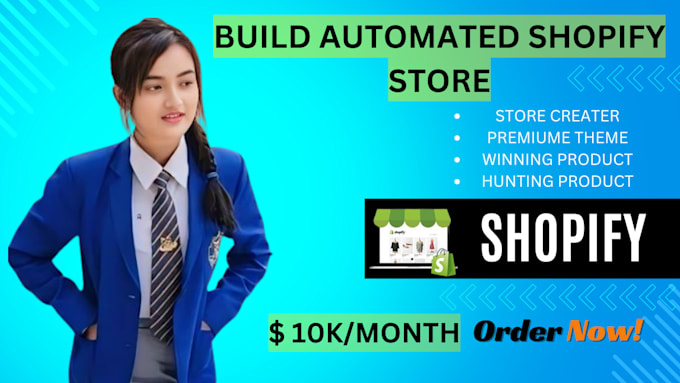 Bestseller - build an automated dropshipping shopify store or shopify website