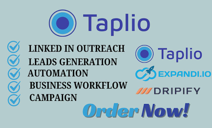 Gig Preview - Setup taplio automate linkedin outreach on dripify and expandi io