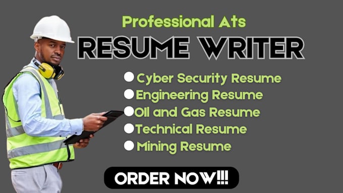 Gig Preview - Write 24hrs professional ats resume writing, linkedin, sales, tech, engineering