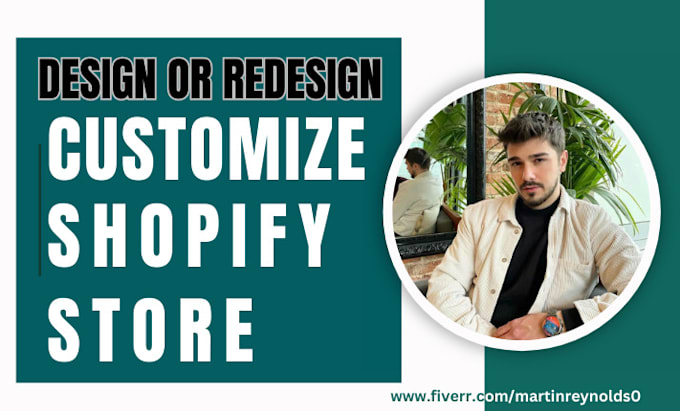 Gig Preview - Revamp or redesign shopify website, customize design shopify dropshipping store