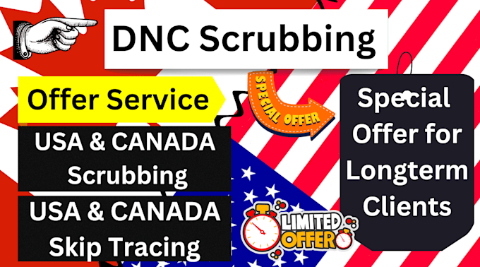 Gig Preview - Dnc list scrubbing accurately USA,canada only