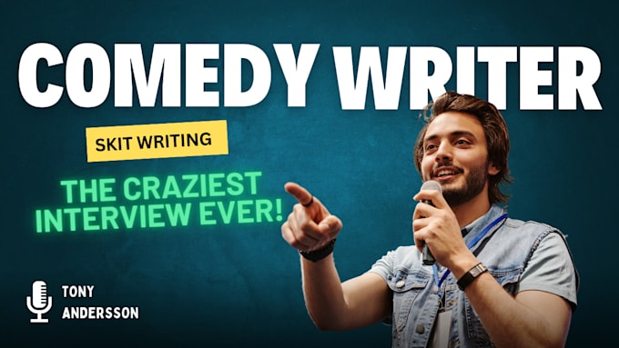 Gig Preview - Write a hilarious script, speech, or jokes for your comedy needs skit writing