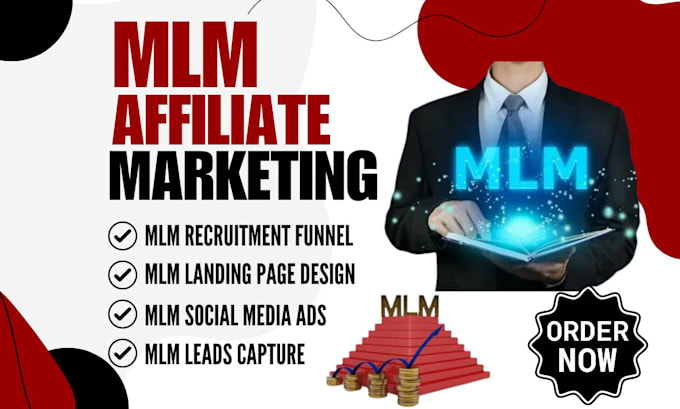 Gig Preview - Generate MLM recruitment link promotion affiliate leads forex ROI sales funnel