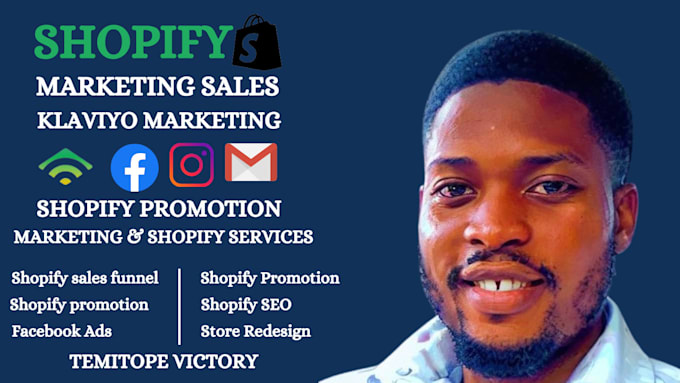 Gig Preview - Promote shopify store, shopify marketing, or sales funnel to boost shopify sales