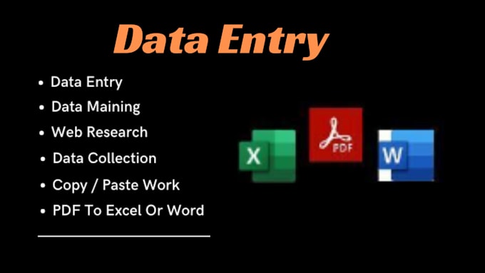 Gig Preview - Provide accurate and fast data entry services