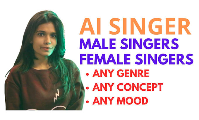 Gig Preview - Be your ai singer male female both