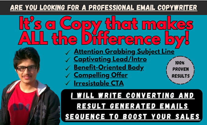 Gig Preview - Do email copywriting and email marketing to boost your sales