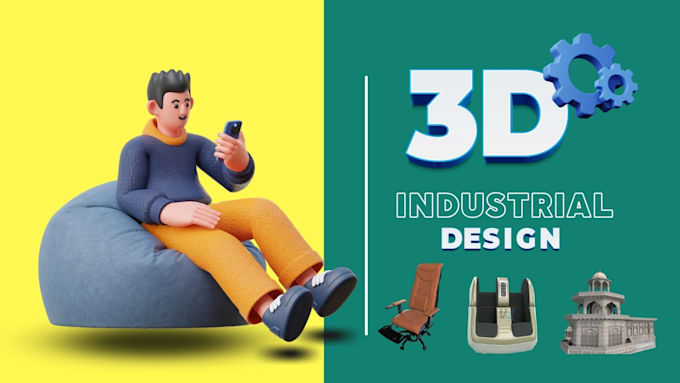 Gig Preview - Create high quality 3d industrial designs