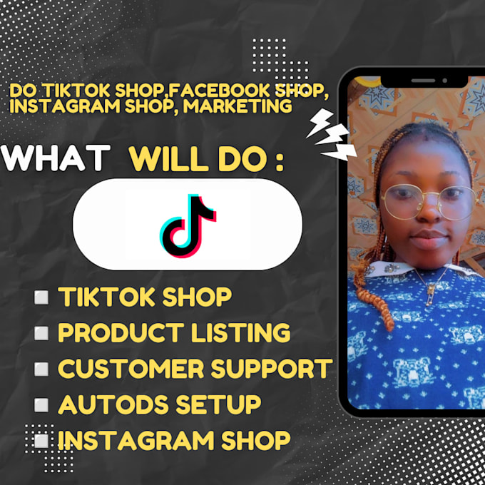 Gig Preview - Set up passive income through tiktok shop, facebook,instagram shop,marketing