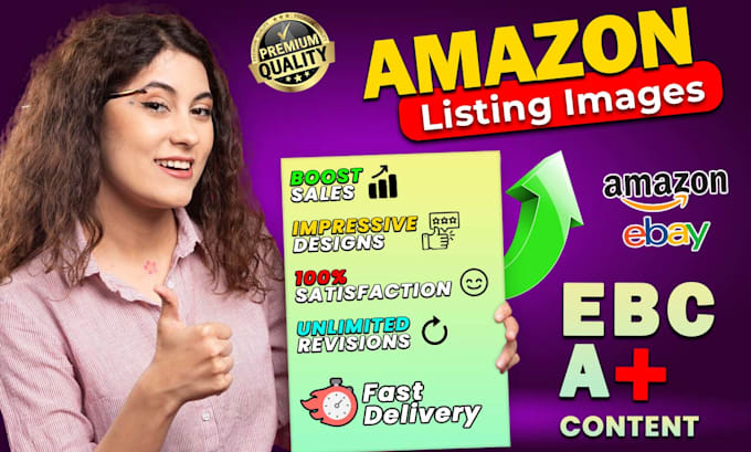 Gig Preview - Design amazon product listing images infographics