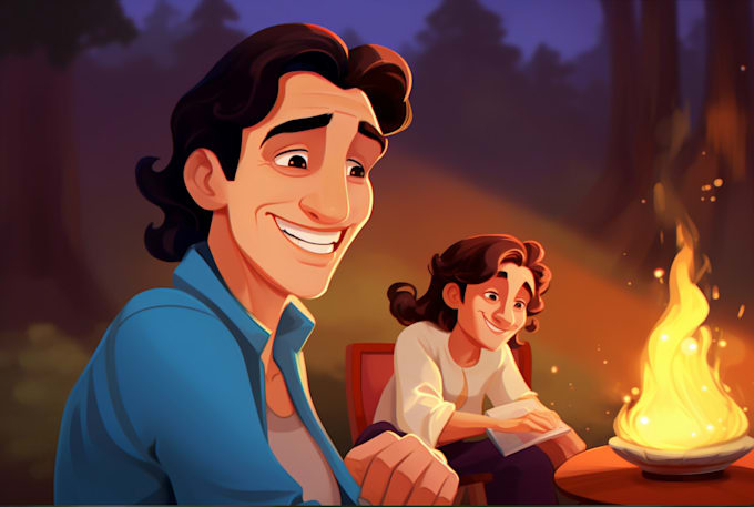 Gig Preview - A beautiful portrait disney cartoon style