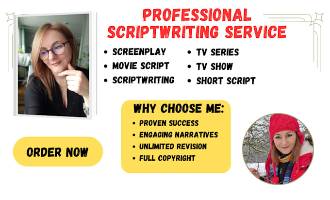 Gig Preview - Do movie script screenplay screenwriting screenplay writer movie script writing