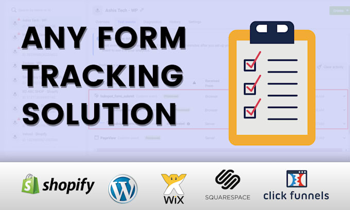 Gig Preview - Setup, fix tracking wp, cf7, jot, gravity, calendly, hubspot, ajax, iframe form