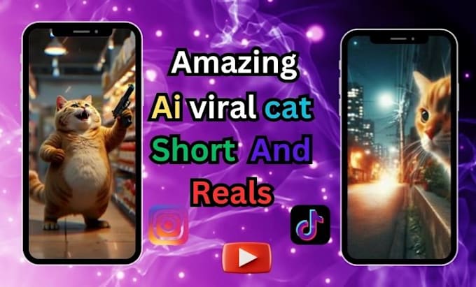 Gig Preview - Amazing ai cat story for you,  and it will looks so stunning  and viral