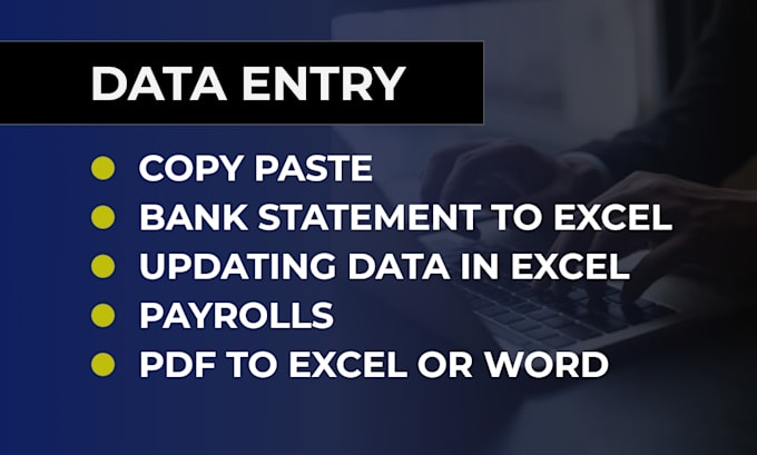 Bestseller - do data entry, copy paste, updating, and any excel work