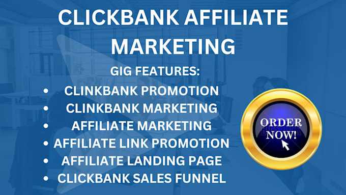 Gig Preview - Affiliate link promotion, clickbank affiliate link promotion affiliate marketing