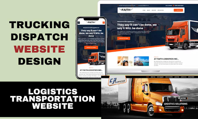 Gig Preview - Build logistics website trucking dispatch transport freight cargo website