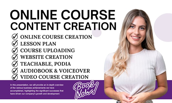 Bestseller - create online course content, teachable course, lesson plan, tax course creation