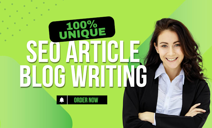 Gig Preview - Do SEO article writing, blog post writing, content writing