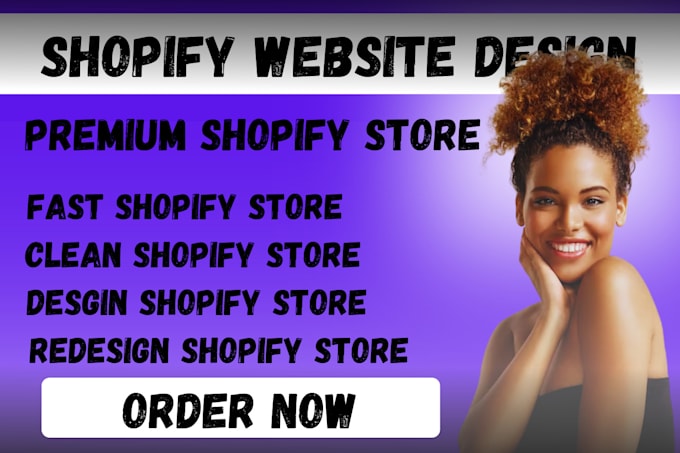 Gig Preview - Shopify website redesign shopify website design shopify website redesign