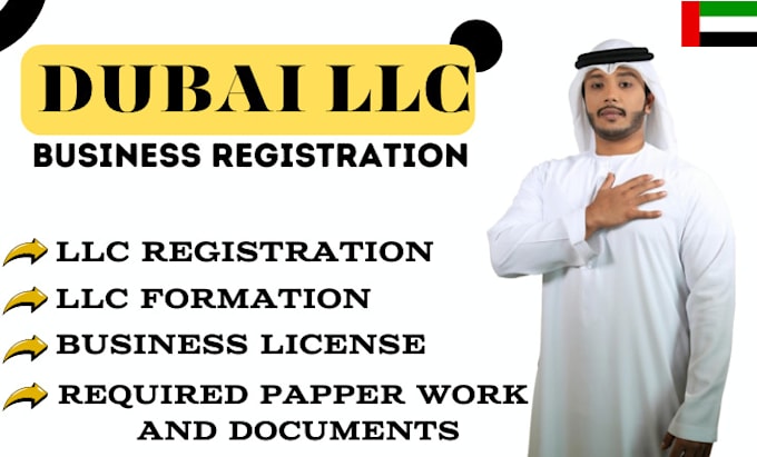 Gig Preview - Do standard readymade dubai llc registration dubai business consultant