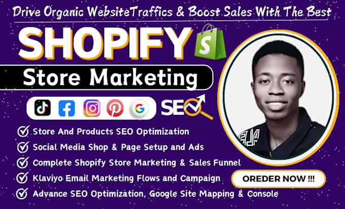 Gig Preview - Shopify dropshipping marketing, boost shopify ecommerce sales, shopify promotion