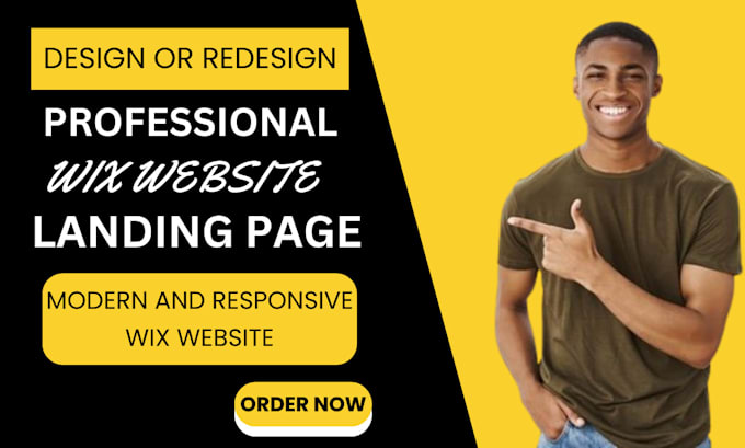 Gig Preview - Design and redesign wix websites, landing pages, and events