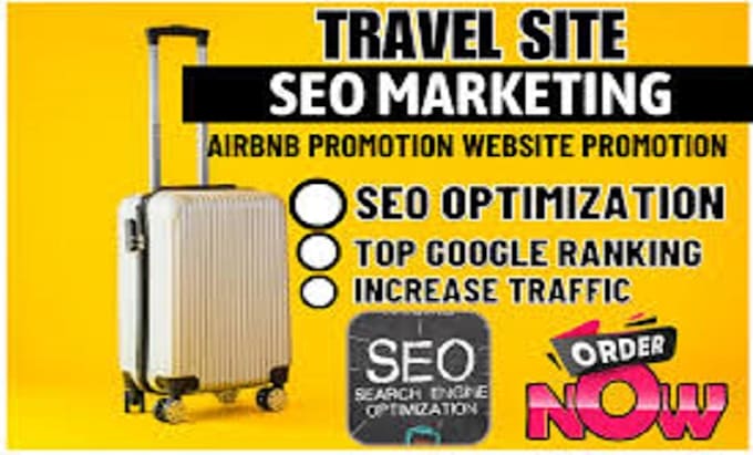 Gig Preview - Do travel site promotion, airbnb listing, hotel booking marketing