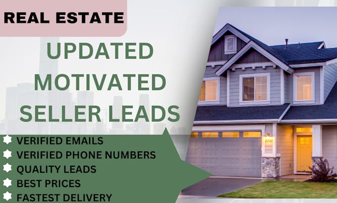 Gig Preview - Provide you with real estate motivated seller with skip tracing