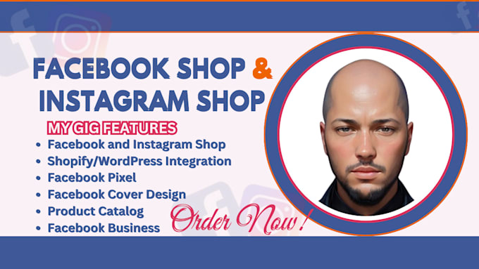 Gig Preview - Set up facebook shop, instagram shop, fb business page to boost  shopify sales