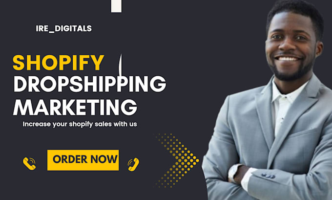 Gig Preview - Do shopify store promotion shopify dropshipping marketing to boost shopify sales