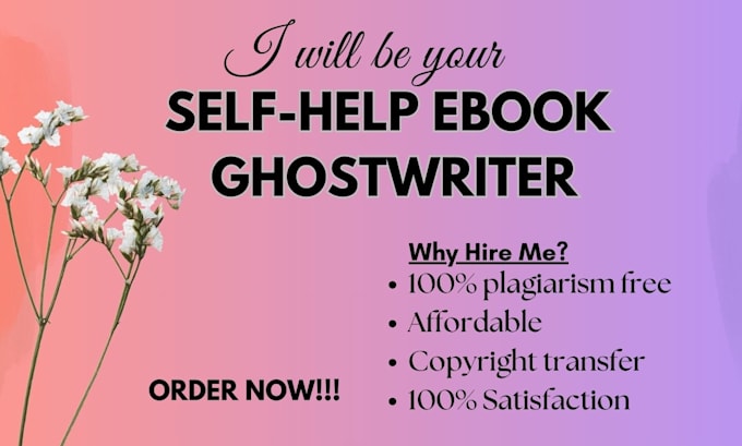 Gig Preview - Write 30k words self help ebook as ghostwriter, amazon kindle book writing