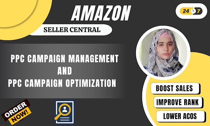 Gig Preview - Amazon ppc ads expert amazon ppc campaigns setup and ppc management expert seo