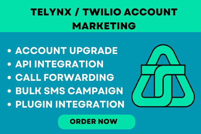 Gig Preview - Upgraded, verified twilio, telynx account level 1, level2 account for bulk sms